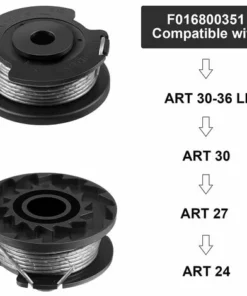 HKLFFJA 3 Pièces F016800351 Lignes De Bobines De Remplacement 19,7 Feet X 0,062 Pouces/ 6 M X 1,6 Mm Compatible F016800351 ART 30-36, ART 30, ART 27 Et ART 24 -Débroussailleuse Soldes Magasin 55842927 5