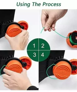 HKLFFJA BLACK+DECKER Bobine De Rechange SF-080 Bobine De Remplacement à Alimentation Automatique Pour Bobine De Fil Black And Decker Single Line (4pcs) -Débroussailleuse Soldes Magasin 55842934 5