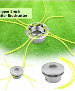 FR-LIFE Aluminium Fils Tête Coupe-Bordure,BR-Vie Tête De Débroussailleuse Universelle Accessoire De Débroussailleuse Avec 4 Lignes Pour Tondeuse à Gazon, 72 X 44.5 Mm -Débroussailleuse Soldes Magasin 56073779 5