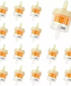 DECKON Filtre A Essence, 20 Pcs Filtre à Carburant Moto Sont Utilisés Pour Éliminer Les Impuretés Dans L'essence, Carburant Rapide De Filtre à Essence Convient Aux Motos Tondeuses à Gazon Tracteurs à Gazon