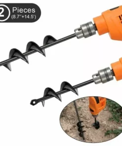 LUCKY-88 Outils De Jardin Foret Au Sol En Alliage Foret à Tarière Pour Plantes De Jardin 2PCS (4X22+5X37) 8 LUCKY-88 Outils De Jardin Foret Au Sol En Alliage Foret à Tarière Pour Plantes De Jardin 2PCS (4X22+5X37) -Débroussailleuse Soldes Magasin 56330768 2