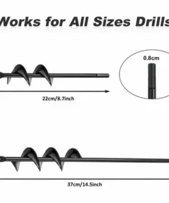 LUCKY-88 Outils De Jardin Foret Au Sol En Alliage Foret à Tarière Pour Plantes De Jardin 2PCS (4X22+5X37) 9 LUCKY-88 Outils De Jardin Foret Au Sol En Alliage Foret à Tarière Pour Plantes De Jardin 2PCS (4X22+5X37) -Débroussailleuse Soldes Magasin 56330768 3