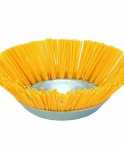 LIRIKA Brosse Anti-mauvaises Herbes En Nylon Pour Débroussailleuse - Outil De Jardin - Tête De Débroussailleuse - Trou Intérieur 25,4 Mm - Jaune - 200 Mm -Débroussailleuse Soldes Magasin 56374808 3