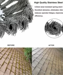 READCLY 6 Pouces/150 Mm Tête De Débroussailleuse Conique En Fil Acier Massif De Fer Noué Gazon Tête Coupe Brosse Tondeuse Gazon Acier Tête Accessoires De Tondeuse Pour Les Coupe-bordures Tondeuses à Gazon -Débroussailleuse Soldes Magasin 56691353 4