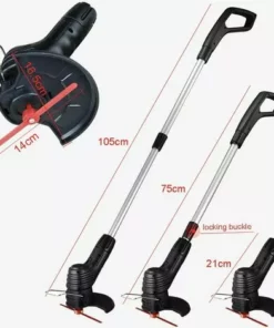 MACARON Débroussailleuse Électrique Sans Fil,Coupe Bordure Sans Fil Avec Lame,Outillage De Jardin Motorisé,Coupe Gazon Batterie Dans Jardin,avec Un Poteautélescopique,pour Pelouses La Coupe De Jardin LO-Ron -Débroussailleuse Soldes Magasin 56773494 3