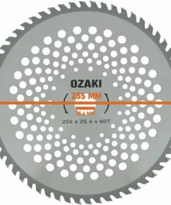 OUTDOOR POWER SPORT Lame Débroussailleuse 60 DENTS POINTES CARBURE - Ø 255 Mm, Alésage 25,4 Mm, épaisseur 1,4 Mm - UNIVERSELLE -Débroussailleuse Soldes Magasin 56994521 5