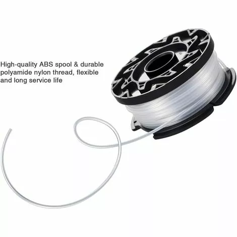 HKLFFJA Bobine De Remplacement à Alimentation Automatique, Compris 2 Paquets Bobines De Remplacement (32,8 Ft 0,065 Pouces) Et Capuchon Compatible Avec Black Et Decker Af-100 (3 Pièces) 6 HKLFFJA Bobine De Remplacement à Alimentation Automatique, Compris 2 Paquets Bobines De Remplacement (32,8 Ft 0,065 Pouces) Et Capuchon Compatible Avec Black Et Decker Af-100 (3 Pièces) – Image 4
