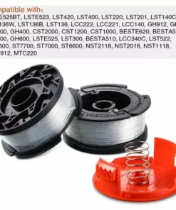 HKLFFJA Bobine De Remplacement à Alimentation Automatique, Compris 2 Paquets Bobines De Remplacement (32,8 Ft 0,065 Pouces) Et Capuchon Compatible Avec Black Et Decker Af-100 (3 Pièces) 11 HKLFFJA Bobine De Remplacement à Alimentation Automatique, Compris 2 Paquets Bobines De Remplacement (32,8 Ft 0,065 Pouces) Et Capuchon Compatible Avec Black Et Decker Af-100 (3 Pièces) -Débroussailleuse Soldes Magasin 57121717 5