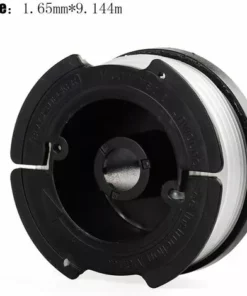 HKLFFJA Liuer 6PCS Bobine De Remplacement à Alimentation Automatique, Compris 5 Paquets Bobines De Remplacement Et 1 Paquet Capuchon Compatible Avec Black Et Decker Af-100(1.65mm*45m) -Débroussailleuse Soldes Magasin 57121754 2