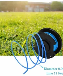 HKLFFJA Bobine De Fil De Rechange Pour Débroussailleuse Ryobi One+ AC14RL3A 18 V, 24 V, 40 V, Bobine De Rechange Pour Coupe-bordure De Ligne 1.65 Mm, 11ft Pour Débroussailleuse (6 Bobines + 2 Bouchons) -Débroussailleuse Soldes Magasin 57121780 5