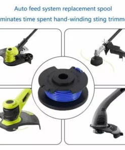 HKLFFJA 8 Pièces Bobine De Rechange Pour Débroussailleuse,Compatible Avec Ryobi One + AC14RL3A-18V 24V 40V,Coupe-fil Sans Fil Line 11ft,6 Bobines + 2 Capuchons De Coupe -Débroussailleuse Soldes Magasin 57121786 3