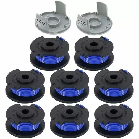 HKLFFJA Bobine De Fil De Rechange Pour Débroussailleuse Ryobi One+ AC14RL3A 18 V, 24 V, 40 V, Bobine De Rechange Pour Coupe-bordure De Ligne 1.65 Mm, 11ft Pour Débroussailleuse (8 Bobines + 2 Bouchons) 3 HKLFFJA Bobine De Fil De Rechange Pour Débroussailleuse Ryobi One+ AC14RL3A 18 V, 24 V, 40 V, Bobine De Rechange Pour Coupe-bordure De Ligne 1.65 Mm, 11ft Pour Débroussailleuse (8 Bobines + 2 Bouchons)