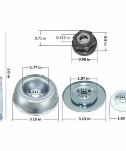 LUCKY-88 Accessoires De Tondeuse à Gazon Tête De Tondeuse à Gazon Accessoires De Tondeuse à Brosse Pour Tondeuse à Gazon (jeu De 4) -Débroussailleuse Soldes Magasin 57242854 3