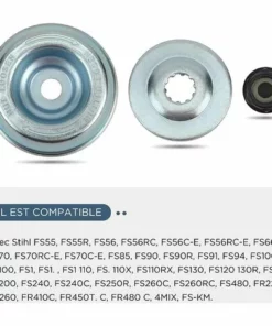 BEARSU Kit Ecrou Tete Debroussailleuse Universelle, Pour Débroussailleuse Thermique, Stihl, Echo 11 BEARSU Kit Ecrou Tete Debroussailleuse Universelle, Pour Débroussailleuse Thermique, Stihl, Echo -Débroussailleuse Soldes Magasin 57337940 5