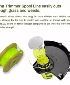 FONTAINEBLEAU Bobines De Fil De Coupe, Capuchon De Bobine De Coupe-Bordures, 6 X 3,4m Bobines De Rechange Pour Coupe-Bordures, Diamètre Du Ø 2 Mm Bobine Fil Coupe Bordure Pour Ryobi 18v 24v 40v Fonepro 3Pcs -Débroussailleuse Soldes Magasin 57582039 4