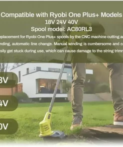 FONTAINEBLEAU Bobines De Fil De Coupe, Capuchon De Bobine De Coupe-Bordures, 6 X 3,4m Bobines De Rechange Pour Coupe-Bordures, Diamètre Du Ø 2 Mm Bobine Fil Coupe Bordure Pour Ryobi 18v 24v 40v Fonepro 3Pcs -Débroussailleuse Soldes Magasin 57582039 5