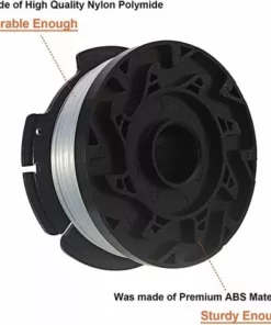 FONTAINEBLEAU Accessoires De Tondeuse à Gazon, Bobine Et Ligne De Ligne De Remise En Ligne De Remaniement Des Aliments Automobiles Compatibles Avec Black Decker AF-100-3ZP Fonepro 3Pcs -Débroussailleuse Soldes Magasin 57582088 5