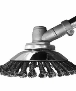 DENUOTOP Tête De Débroussailleuse Brosse à Désherbage, 2 Pièces 6 Pouce Débroussailleuse Brosse Rotative Disque De Pinceau à Roue Pour Jardin Agriculture Désherbage Enlèvement De Rouille