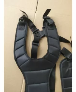 DENUOTOP Tête De Débroussailleuse Harnais à Double Bandoulière Épaule Rembourrée Boutonnage Sécurité Pour Débroussailleuse Tondeuse Sangle De Tondeuse à Chevrons