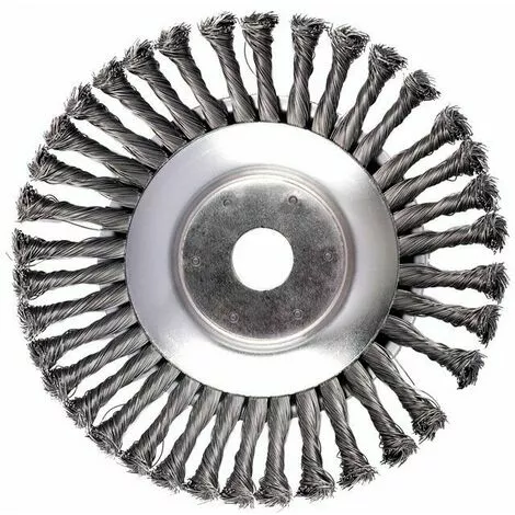 DENUOTOP Tête De Débroussailleuse 1PCS Brosse De Débroussailleuse à Gazon, 150x25.4mm Brosse à Désherber Ronde Pour éliminer Les Mauvaises Herbes, Tête Brosse Rotative Avec Roue En Fil D'acier Massif Pour Jardin Agriculture(6 Pouce) 3 DENUOTOP Tête De Débroussailleuse 1PCS Brosse De Débroussailleuse à Gazon, 150x25.4mm Brosse à Désherber Ronde Pour éliminer Les Mauvaises Herbes, Tête Brosse Rotative Avec Roue En Fil D'acier Massif Pour Jardin Agriculture(6 Pouce)