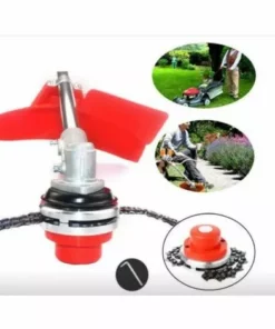 DENUOTOP Accessoire Pour Débroussailleuse Tondeuse à Gazon à Chaîne De Jardin, Débroussailleuse Pour Accessoires De Tondeuse à Gazon (rouge) 2PCS