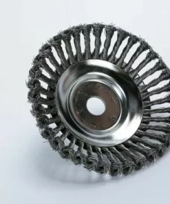 Tête De Brosse à Mauvaises Herbes Pour Tondeuse 8 Pouces, Roue De Désherbage Universelle En Fil D'acier, Accessoires Pour Tondeuse à Gazon, Coupe-Tondeuse à Gazon, Tête De Coupe, Pour Pelouses De Jard Tête De Débroussailleuse LITZEE -Débroussailleuse Soldes Magasin 57656673 5