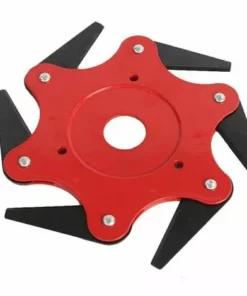 Tête De Tondeuse Débroussailleuse Tête De Tondeuse à Gazon D'extérieur Tête De Tondeuse à Rasoir En Acier 65Mn, 6 Dents Tête De Débroussailleuse LITZEE -Débroussailleuse Soldes Magasin 57657600 2