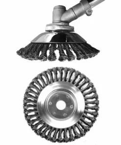 MACARON Tête Brosse Désherbage, Brosse De Roue De Fil D'acier Universel Métal Fixation De Débroussailleuse 25,4MM X 200MM(8 Pouces)LO-Ron 9 MACARON Tête Brosse Désherbage, Brosse De Roue De Fil D'acier Universel Métal Fixation De Débroussailleuse 25,4MM X 200MM(8 Pouces)LO-Ron -Débroussailleuse Soldes Magasin 57915765 3