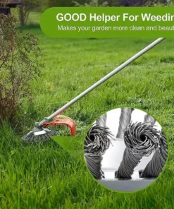 AOUGO Weed Head Brosse à Désherbage En Fil D'acier 6 Pouces Brosse Rotative Disque De Brosse Pour Outils De Pelouse Jardin Agriculture - Remplacement Pour La Tonte -Débroussailleuse Soldes Magasin 58574301 4