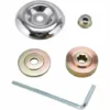 AOUGO 5pcs Kit De Fixation D'écrou De Lame D'engrenage En Métal De Rechange Avec Boulons à Tête à Six Pans Creux Pour Débroussailleuse Débroussailleuse Kit De Fixation D'écrou Universel M10 Accessoires, Pour Tondeuse à Gazon Débroussailleuse