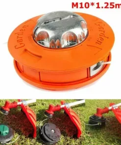 DONTODENT Tête En Aluminium Sans Tondeuse à Gazon Tête D'herbe Corde D'herbe Tête D'herbe Universrésistant à L'usure Corde En Nylon Fil De Scie, Rouge