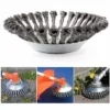 DONTODENT Tete Brosse Debroussailleuse, Brosse Ronde Pour Débroussailleuse, Désherbage De La Tête D'un Fil D'acier De 6 Pouces