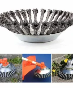 DONTODENT Tete Brosse Debroussailleuse, Brosse Ronde Pour Débroussailleuse, Désherbage De La Tête D'un Fil D'acier De 6 Pouces