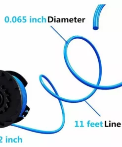 FVBJD 10 Paquets Bobine De Rechange Pour Coupe-bordure De Ligne 0,065 Pouce Pour Ryobi 18v 24v 40v, Compatible Avec Ryobi One + AC14RL3A, Coupe-fil Sans Fil Line 11ft, 8 Bobines + 2 Capuchons De Coupe 10 FVBJD 10 Paquets Bobine De Rechange Pour Coupe-bordure De Ligne 0,065 Pouce Pour Ryobi 18v 24v 40v, Compatible Avec Ryobi One + AC14RL3A, Coupe-fil Sans Fil Line 11ft, 8 Bobines + 2 Capuchons De Coupe -Débroussailleuse Soldes Magasin 58677409 4