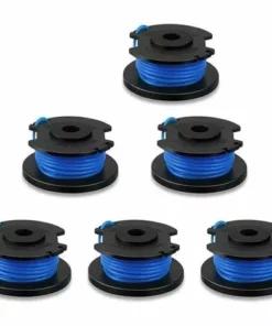FVBJD Bobine De Fil De Rechange Pour Débroussailleuse Ryobi One+ AC14RL3A 18 V, 24 V, 40 V, Bobine De Rechange Pour Coupe-bordure De Ligne 1.65 Mm, 11ft Pour Débroussailleuse (6 Bobines)