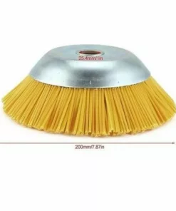 AOUGO Tête De Coupe-Herbe Universelle De 8 Pouces, Tête De Coupe En Fil De Nylon Durci 200x25mm, Lames De Coupe De Mauvaises Herbes, Pour Tondeuse à Gazon Brosse De Jardin -Débroussailleuse Soldes Magasin 58693486 3