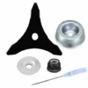 12"x 3T Lame De Débroussailleuse Avec Kit D'entretien D'accessoire D'adaptateur De Lame De Tondeuse à Gazon De Machine De Jardinage Pour Mauvaises Herbes Fraîches Et Tondeuse. GrooFoo -Débroussailleuse Soldes Magasin 58846289 1