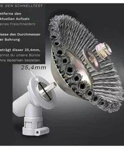 DKSFJKL 6 Pouces Brosse De Désherbage Rotative Pour Extérieur Avec Nœud Torsadé En Acier Pour Roue 25,4 Mm X 150 Mm Coupe Universelle 9 DKSFJKL 6 Pouces Brosse De Désherbage Rotative Pour Extérieur Avec Nœud Torsadé En Acier Pour Roue 25,4 Mm X 150 Mm Coupe Universelle -Débroussailleuse Soldes Magasin 59158446 3