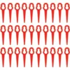 QERSTA 100 Pièces Lames De Coupe En Plastique, 76mm Lames De Tondeuse à Gazon Coupe-Herbe Pour Trim Lawn Garden Plant (Rouge) -Débroussailleuse Soldes Magasin 59161899 1