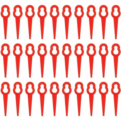 QERSTA 100 Pièces Lames De Coupe En Plastique, 76mm Lames De Tondeuse à Gazon Coupe-Herbe Pour Trim Lawn Garden Plant (Rouge) 3 QERSTA 100 Pièces Lames De Coupe En Plastique, 76mm Lames De Tondeuse à Gazon Coupe-Herbe Pour Trim Lawn Garden Plant (Rouge)