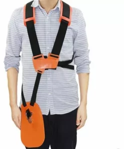 ILOVEMILAN Sangle De Harnais D'épaule à Double Boutonnage Réglable Pour Débroussailleuse Tondeuse Tondeuse Ceinture Rembourrée Panneau De Protection De Jardin -Débroussailleuse Soldes Magasin 59282058 3
