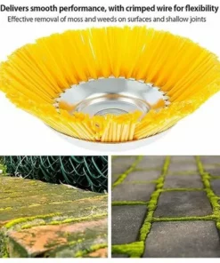 LTS FAFA Brosse Anti-mauvaises Herbes En Nylon - Brosse Ronde Universelle Pour Débroussailleuse - Outils De Jardin Durables - 200 Mm X 25,4 Mm -Débroussailleuse Soldes Magasin 59304299 3