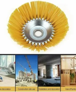 LTS FAFA Brosse Anti-mauvaises Herbes En Nylon - Brosse Ronde Universelle Pour Débroussailleuse - Outils De Jardin Durables - 200 Mm X 25,4 Mm -Débroussailleuse Soldes Magasin 59304299 5