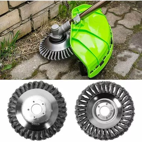 DECKON Miotlsy Tête De Coupe Conique En Fil Métallique Noué Pour Tondeuse à Gazon, Bac De Désherbage Pour Débroussailleuse 8 Pouces 5 DECKON Miotlsy Tête De Coupe Conique En Fil Métallique Noué Pour Tondeuse à Gazon, Bac De Désherbage Pour Débroussailleuse 8 Pouces – Image 3