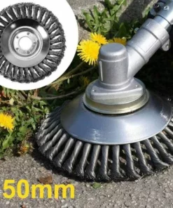 DECKON Miotlsy Tête De Coupe Conique En Fil Métallique Noué Pour Tondeuse à Gazon, Bac De Désherbage Pour Débroussailleuse 8 Pouces 10 DECKON Miotlsy Tête De Coupe Conique En Fil Métallique Noué Pour Tondeuse à Gazon, Bac De Désherbage Pour Débroussailleuse 8 Pouces -Débroussailleuse Soldes Magasin 59386969 4