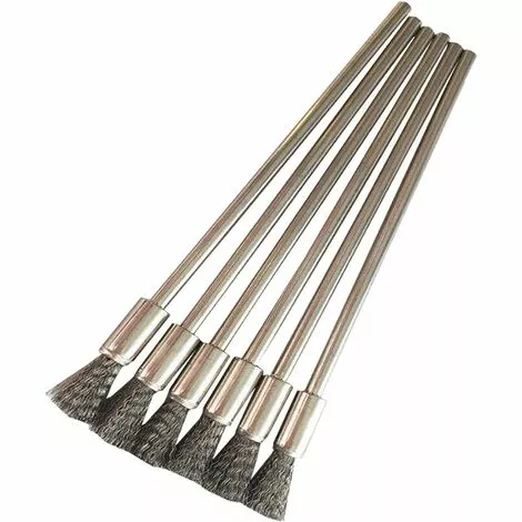 CATHERINE 10 Pcs En Acier Inoxydable Fil En Acier Nettoyage Fine Brosse Fil Brosse Stylo Enlèvement De La Peinture Compétences Rouillé Polissage Outil Rotatif Accessoires 3mm 3 CATHERINE 10 Pcs En Acier Inoxydable Fil En Acier Nettoyage Fine Brosse Fil Brosse Stylo Enlèvement De La Peinture Compétences Rouillé Polissage Outil Rotatif Accessoires 3mm