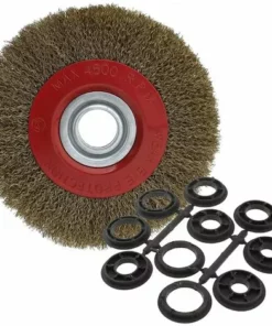 CATHERINE Brosse Circulaire En Acier Pour Nettoyer Touret à Meuler, Diamètre 125 Mm/150 Mm/200 Mm, 200mm -Débroussailleuse Soldes Magasin 59489487 3