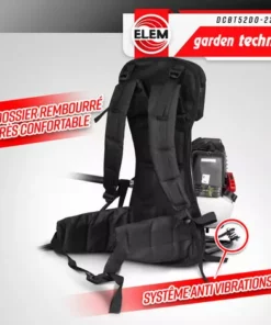 ELEM GARDEN TECHNIC Débroussailleuse Thermique Dorsale 52CC - Lame + Fils - Elem Garden -Débroussailleuse Soldes Magasin 59670941 4