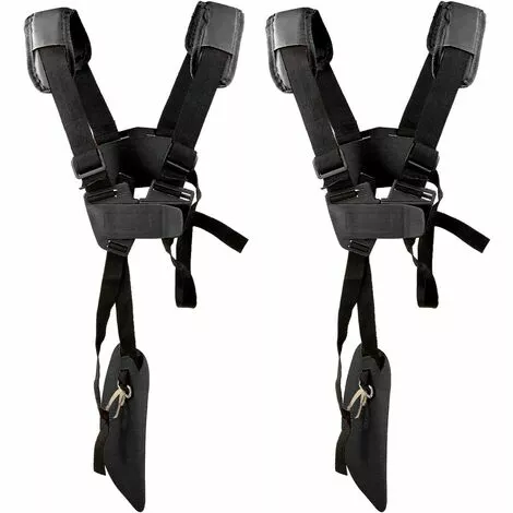 LangRay Lot De 2 Sangles D'épaule Réglables Pour Tondeuse à Gazon Avec Ceinture En Nylon Durable Pour Jardinage Ou Débroussailleuse Pour Débroussailleuse KM, STIHL FS (Noir) 3 LangRay Lot De 2 Sangles D'épaule Réglables Pour Tondeuse à Gazon Avec Ceinture En Nylon Durable Pour Jardinage Ou Débroussailleuse Pour Débroussailleuse KM, STIHL FS (Noir)