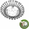 TRIOMPHE Tête De Désherbage Fil D'Acier,Débroussailleuse,Brosse Anti-Mauvaises Herbes,Tête De Coupe-Herbe,Brosse Rotative Disque De Pinceau à Roue,Tondeuse à Gazon Tête De Rechange Pour Coupe (8in/200mm)T-Audace -Débroussailleuse Soldes Magasin 59982628 1